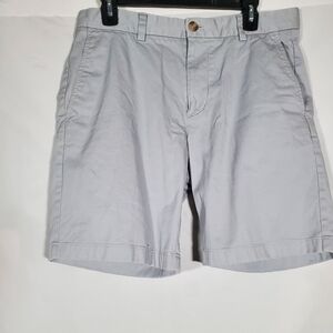 VINEYARD VINES GRAY BLUE BREAKER CHINO PERFORMANCE PREPPY GOLF SHORTS MENS 32